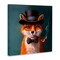 Stupell Industries Charming Dapper Fox Canvas, design by Lucia Heffernan